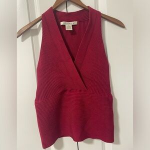 #211-MELANIE M . -Silk blend v neck sleeveless top